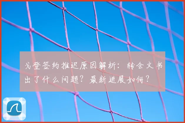 戈登签约推迟原因解析：转会文书出了什么问题？最新进展如何？